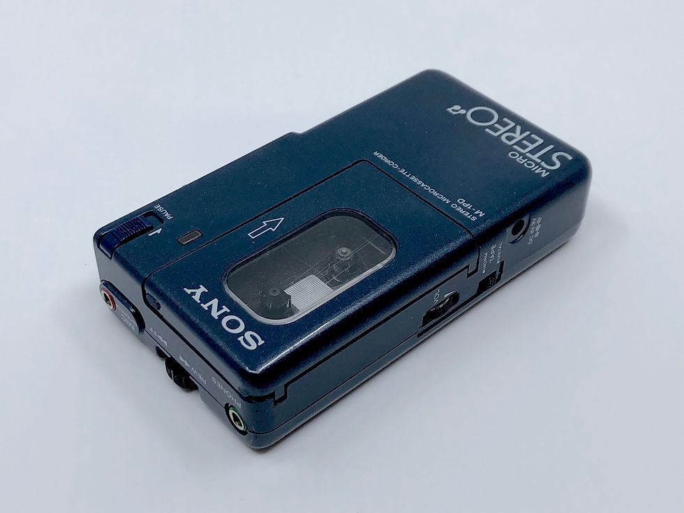 Sony Walkman M-1PD Blue Stereo Microcassette Recorder