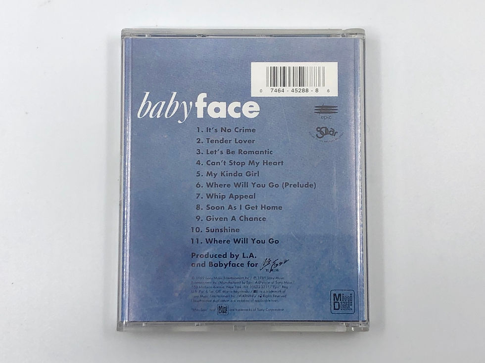Babyface Tender Lover MiniDisc Album