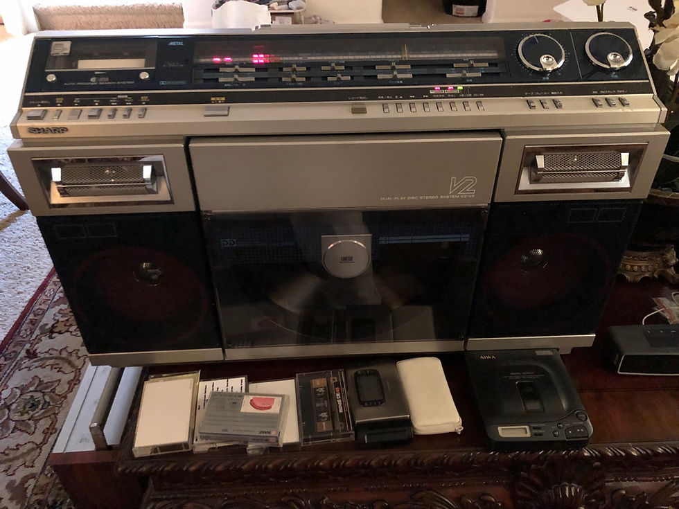Sharp VZ-V20 Boombox with Fully Automatic Turntable