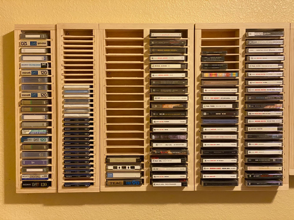 Custom made racks for DAT Cassettes and MD Disc
