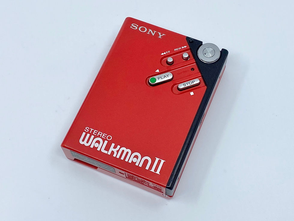 Sony Walkman II WM2 Red Portable Cassette Player