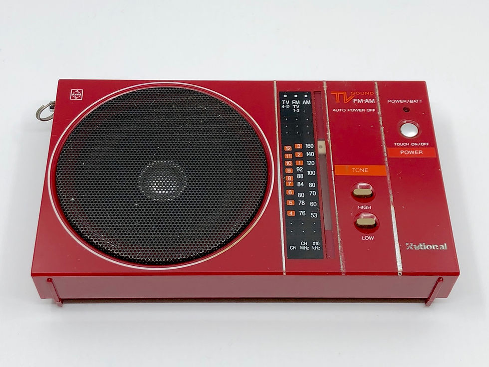 National RF-U60 Radio Red TV FM AM Radio