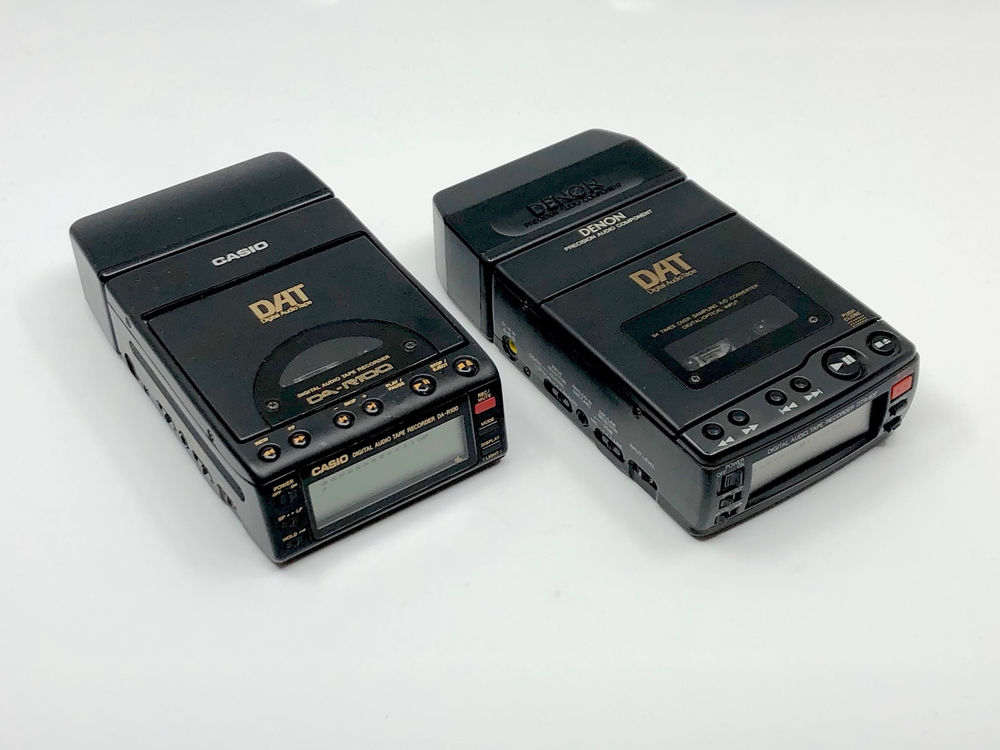 Casio DAR100 and Denon DTR80P Portable DAT Recorders