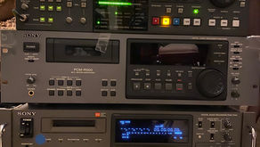 Professional DAT Recorders : Otari DTR90, Sony PCM-R500, Sony PCM-7040, Tascam DA-60MKII