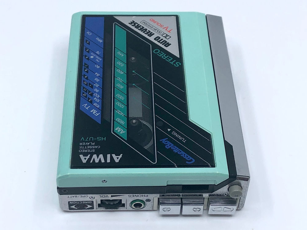 Aiwa HSU7V CassetteBoy Aqua Portable Cassette Player