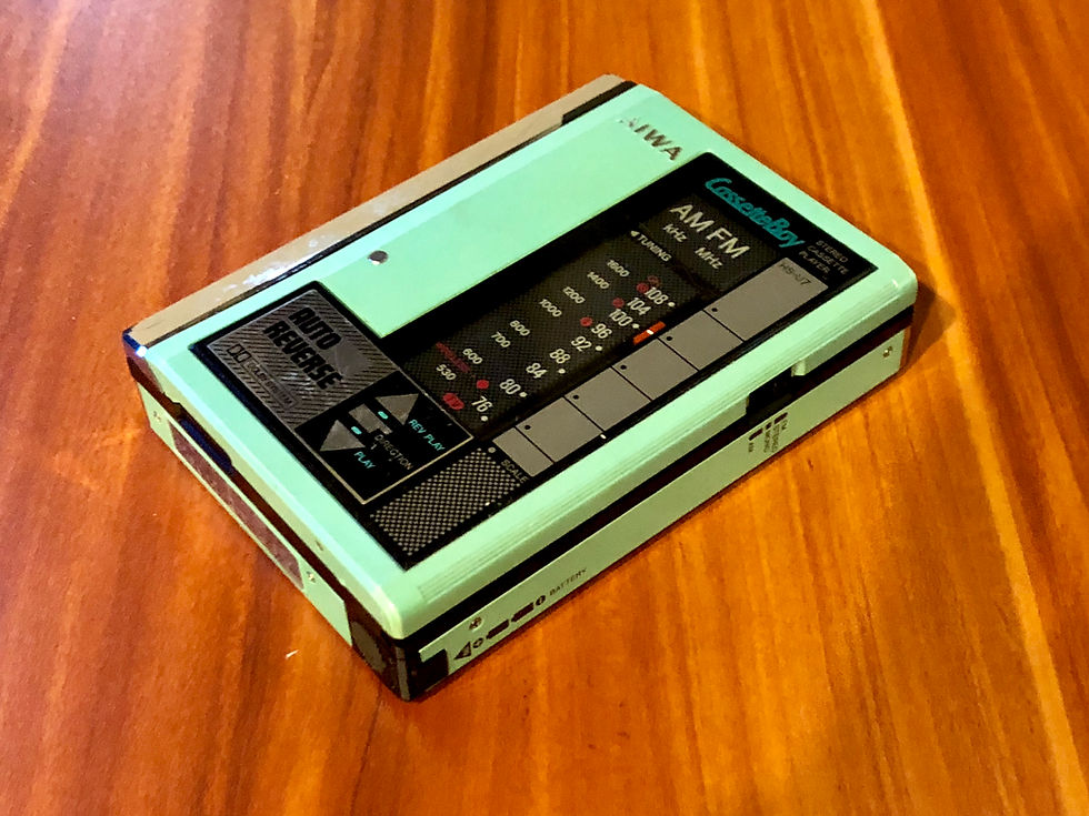 Aiwa HS-U7 Green Portable Cassette Player