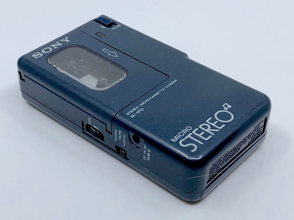 Sony Walkman M-1PD Blue Stereo Microcassette Recorder