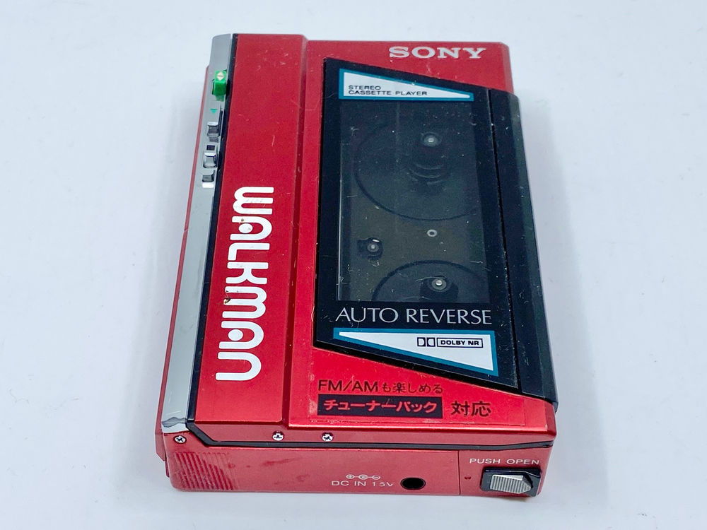 Sony Walkman WM40 Red Portable Cassette Player