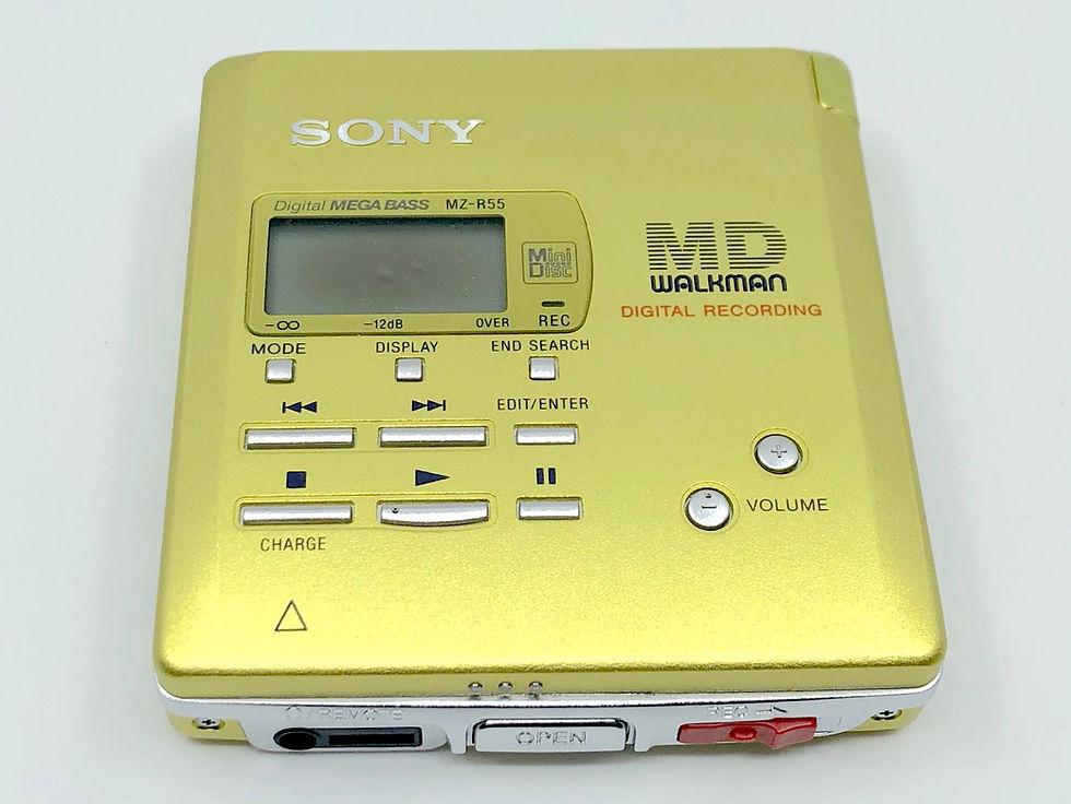 Sony MZ-R55 Yellow MiniDisc Recorder