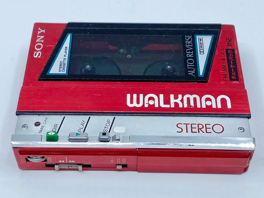 Sony Walkman WM40 Red Portable Cassette Player