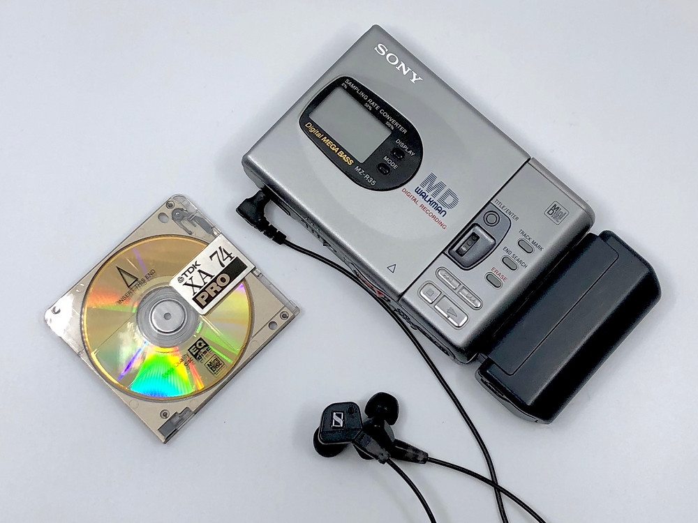 Sony Walkman MZR35 MiniDisc Recorder Silver