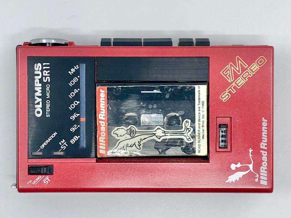 Olympus SR11 Red Microcassette Recorder