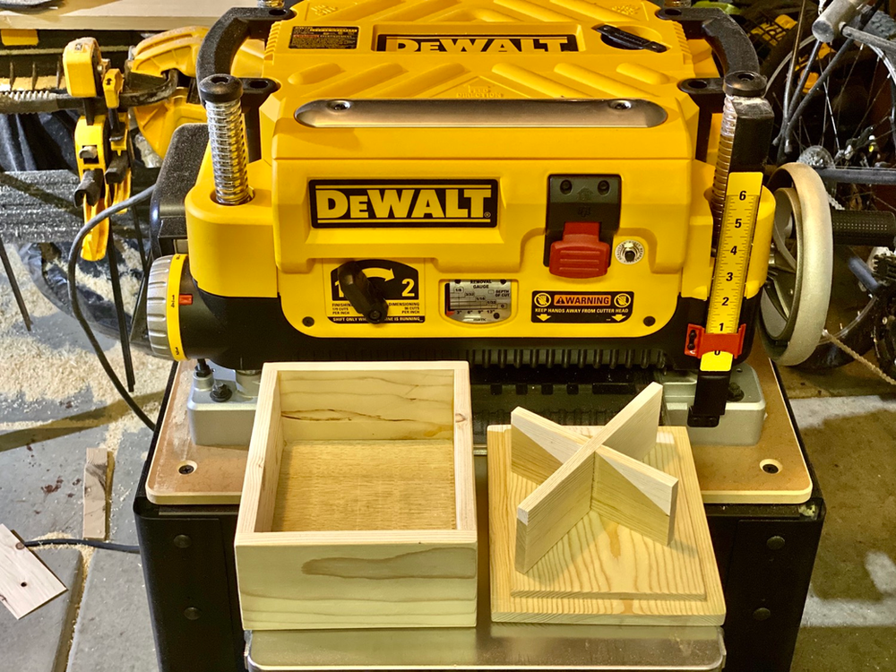 Hand Made Wooden Box for Storing Batteries