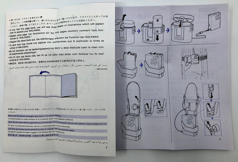 Sony Walkman WM-2 Portable Cassette Player