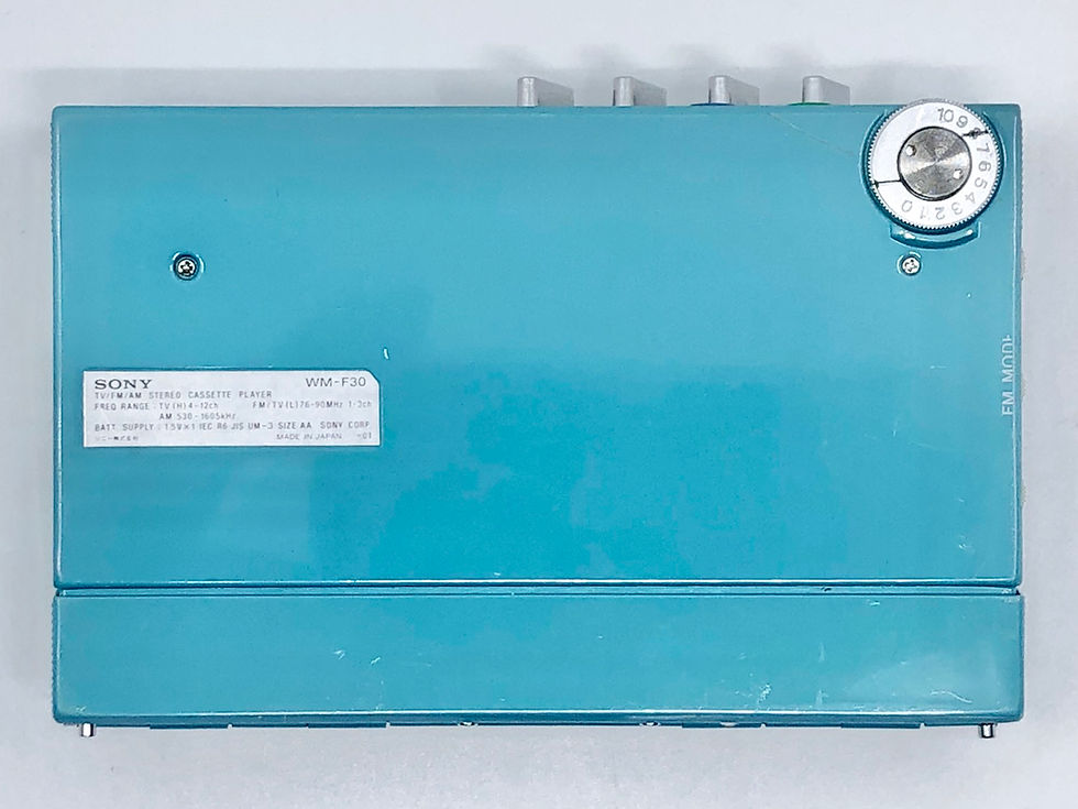 Sony Walkman WM-F30 Aqua Portable Cassette Player with AM FM TV Radio