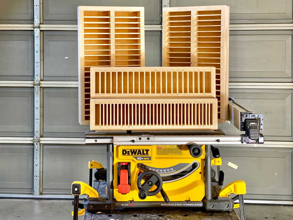 Custom made racks for DAT Cassettes and MD Disc