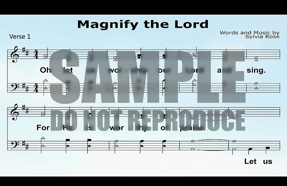 Thumbnail: "Magnify the Lord" – notation slides (pptx)