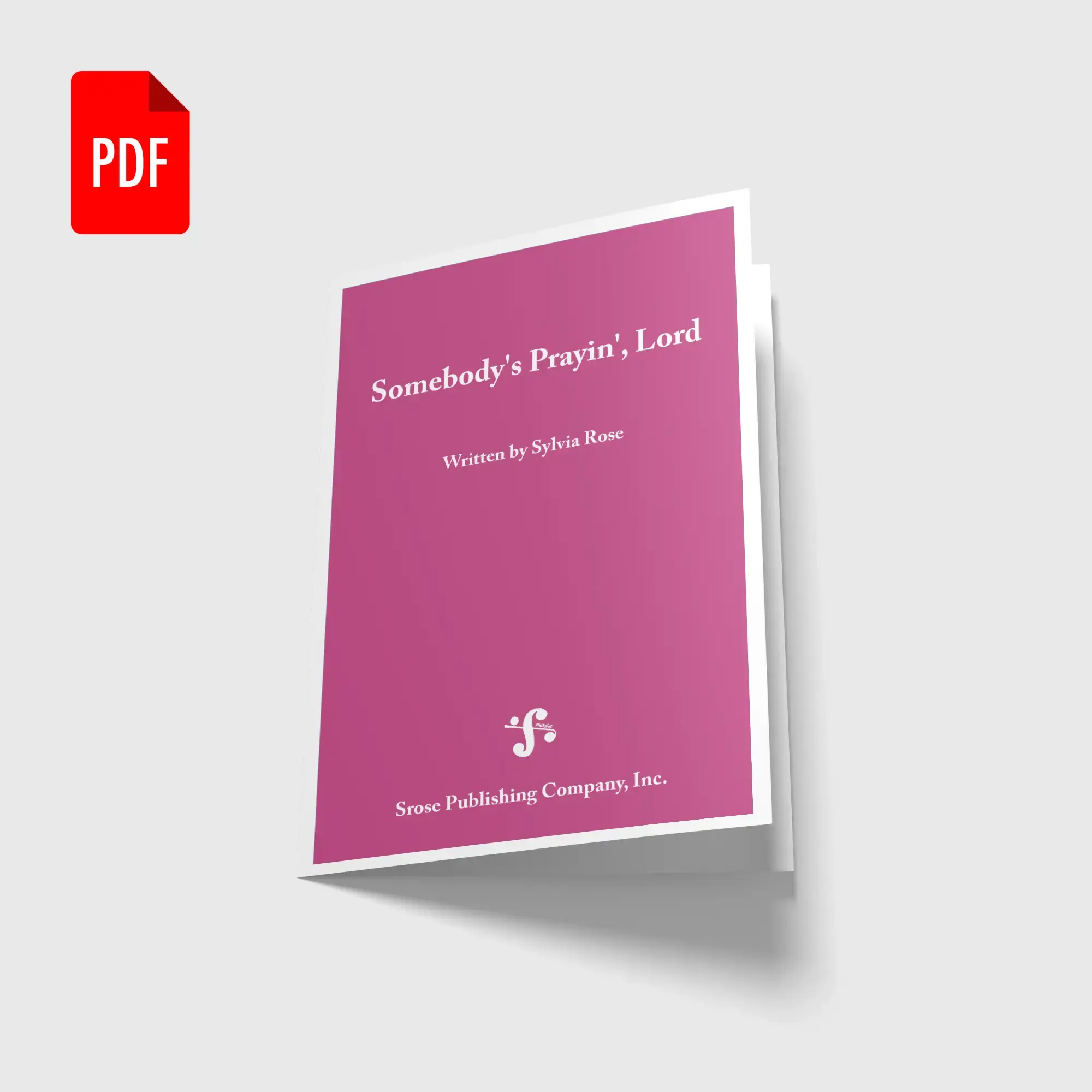 "Somebody's Prayin', Lord" – sheet music (pdf)