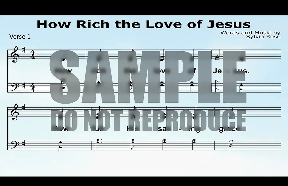 Thumbnail: "How Rich the Love of Jesus" – notation slides (pptx)