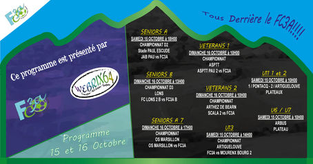 Programme du 15/16 Octobre