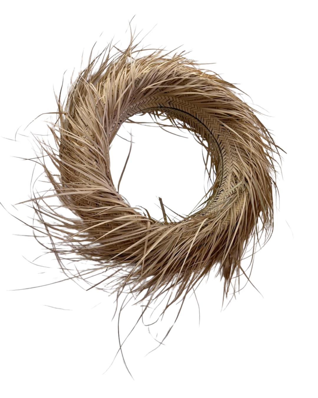 Miroir en feuilles de palmier