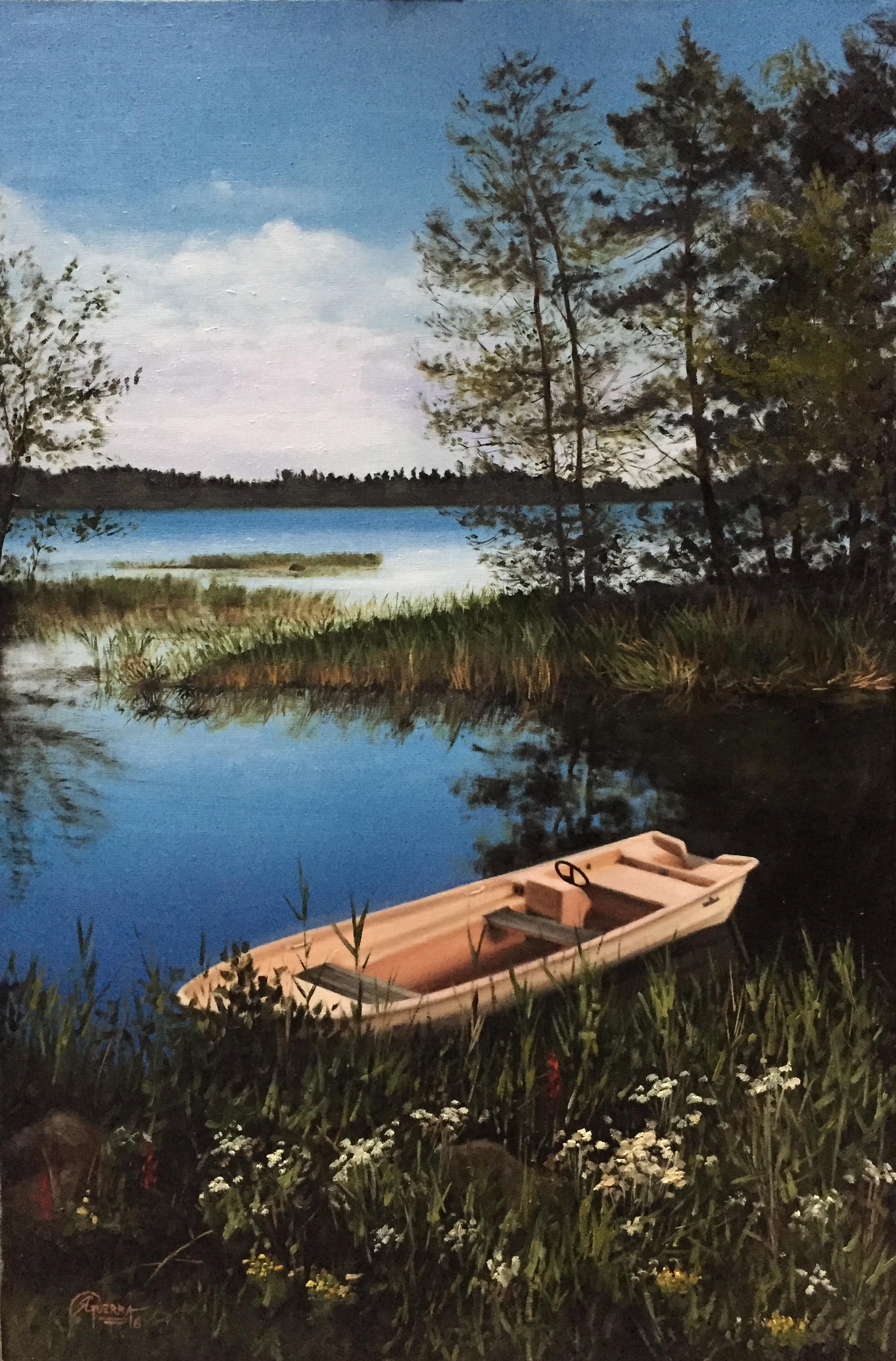 A Boat on a Lake in Finland, Rafael Guerra