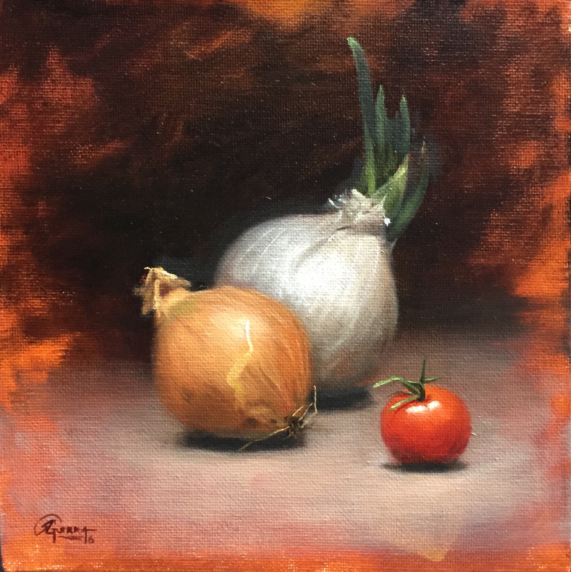 Onions and Cherry Tomatoe