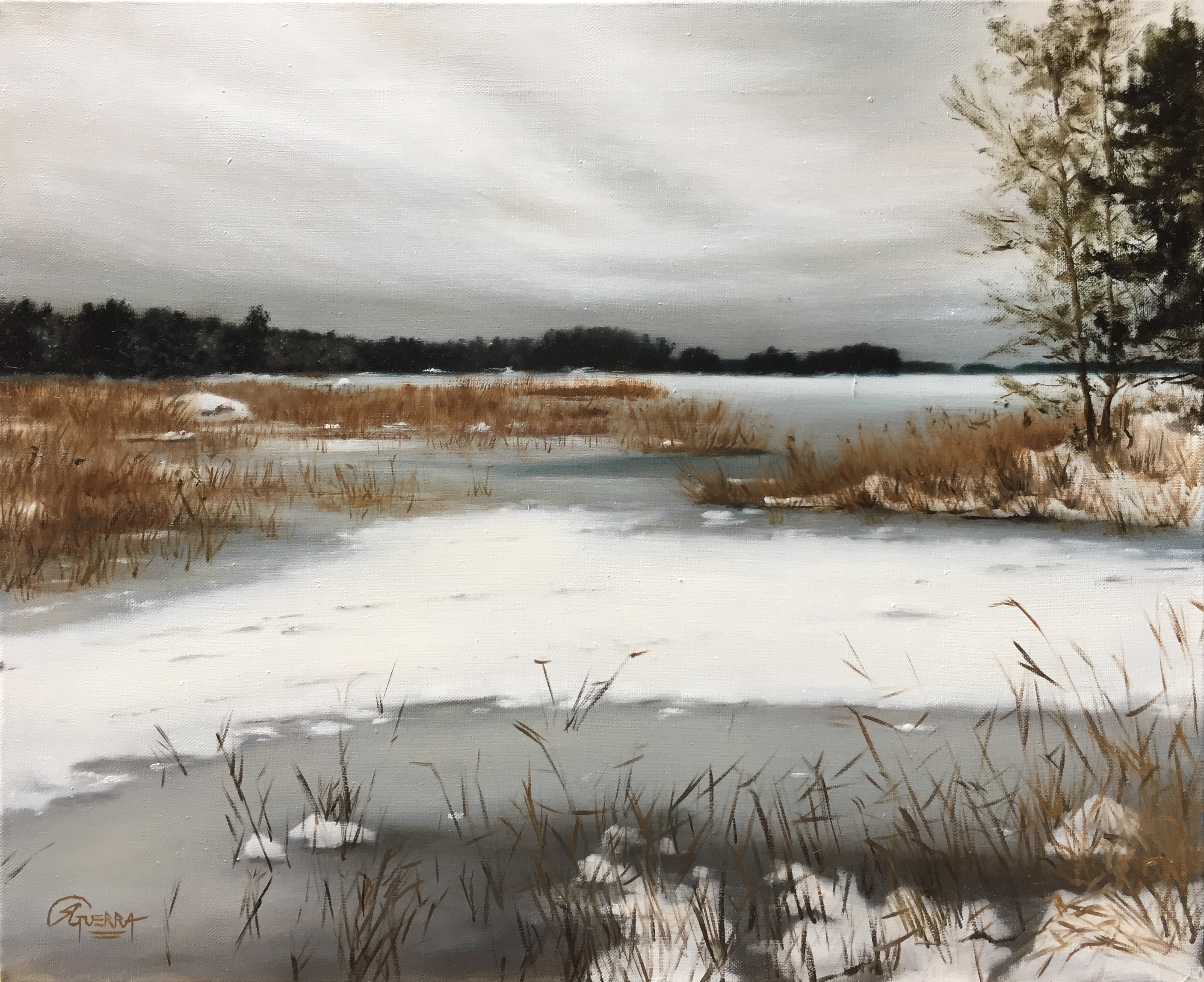 A Lake in Finland in Winter (Nov), Rafael Guerra