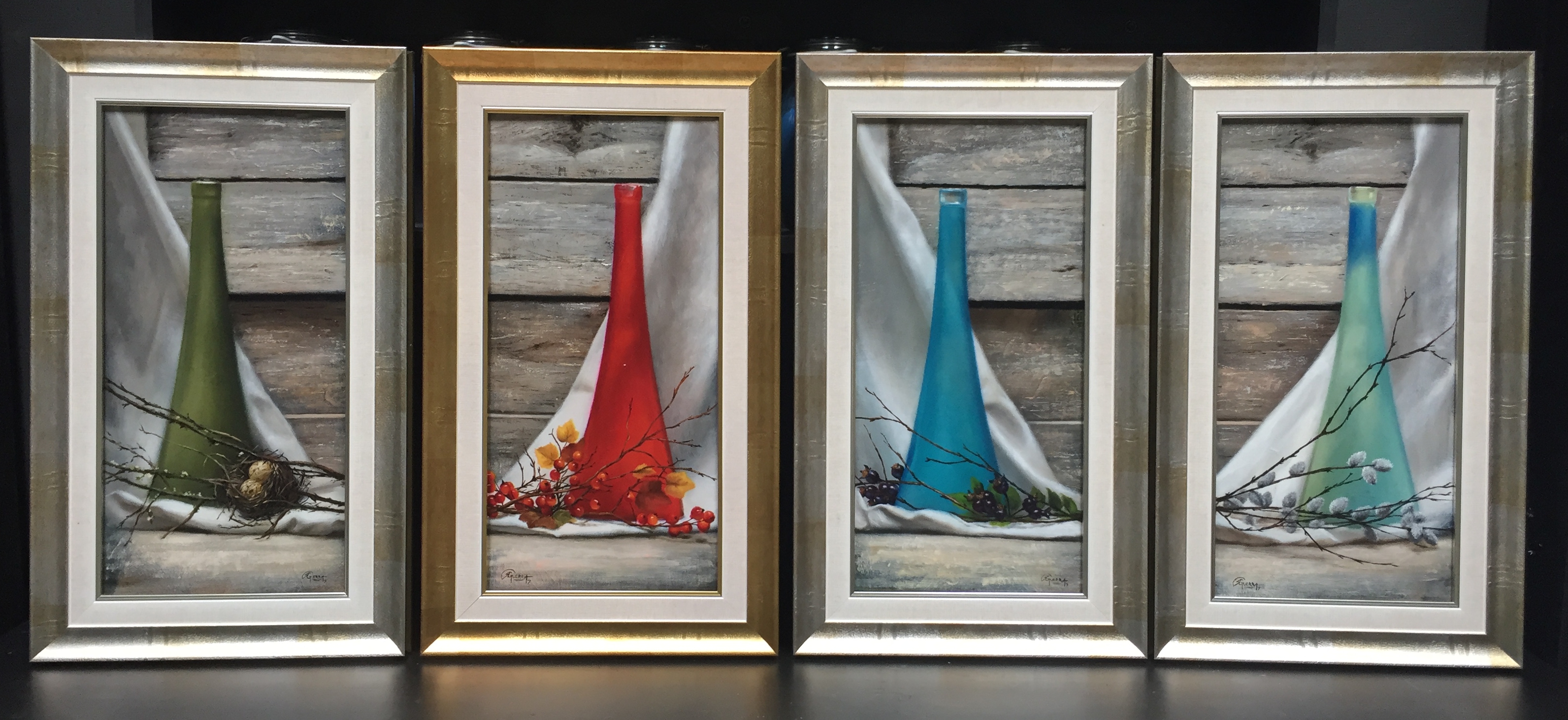 Four Little Vases