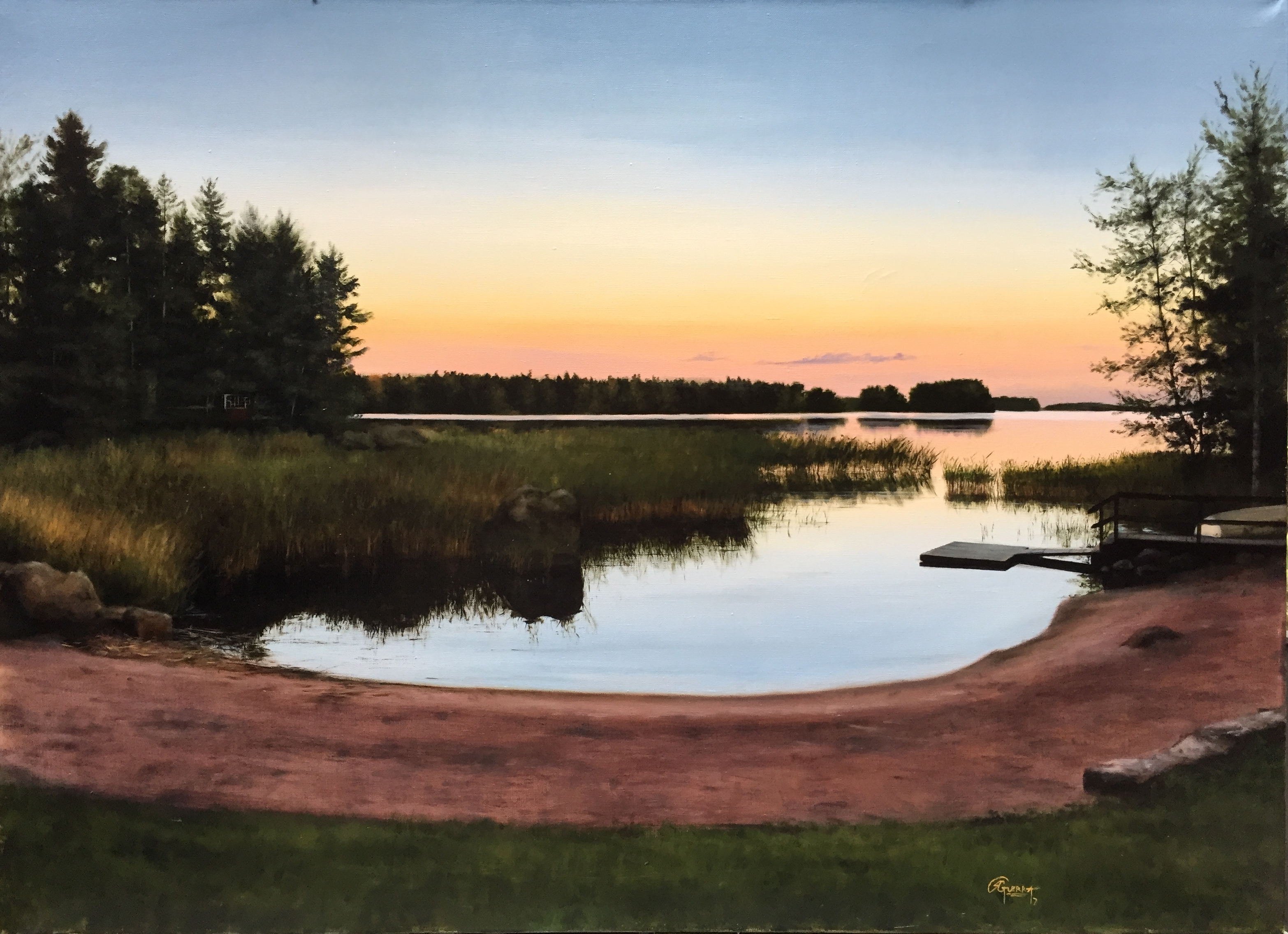 A Lake in Finland in a SummerEvening, Rafael Guerra