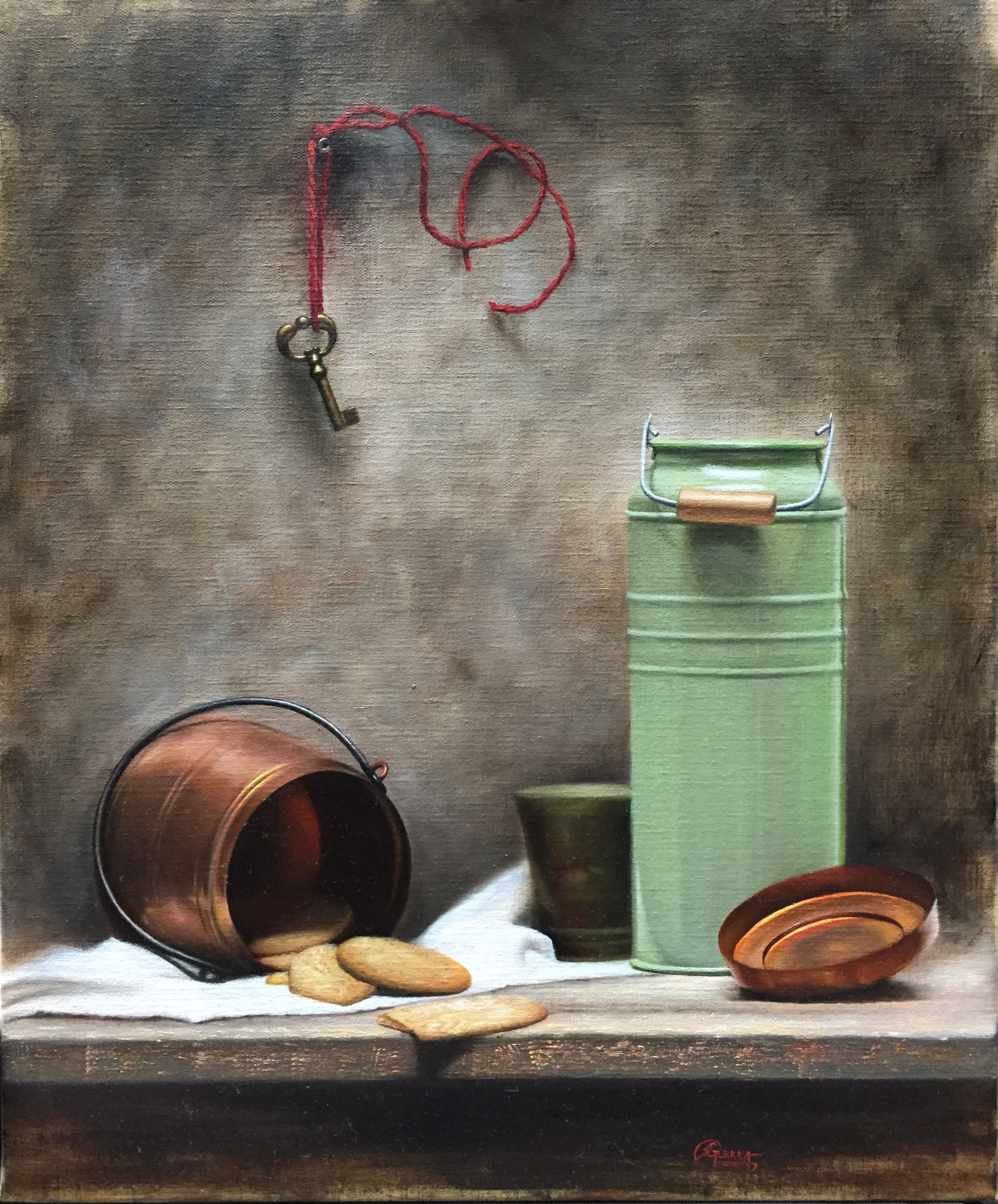Still Life with Green Milk Can