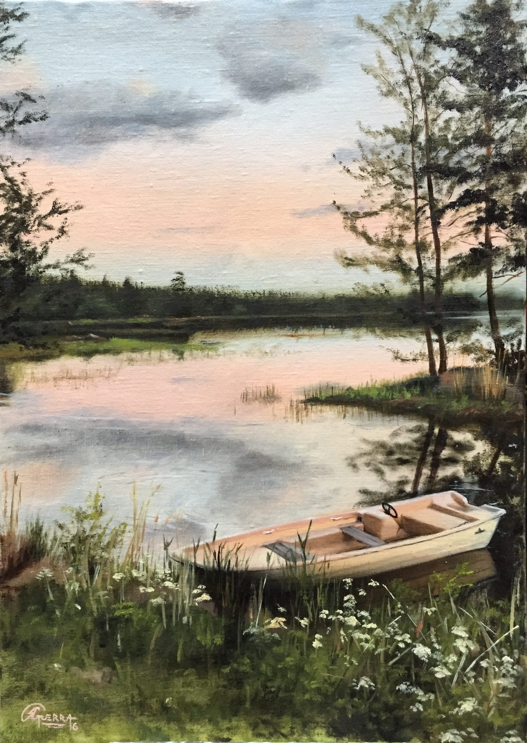 A Boat on a Lake in Finland, Rafael Guerra