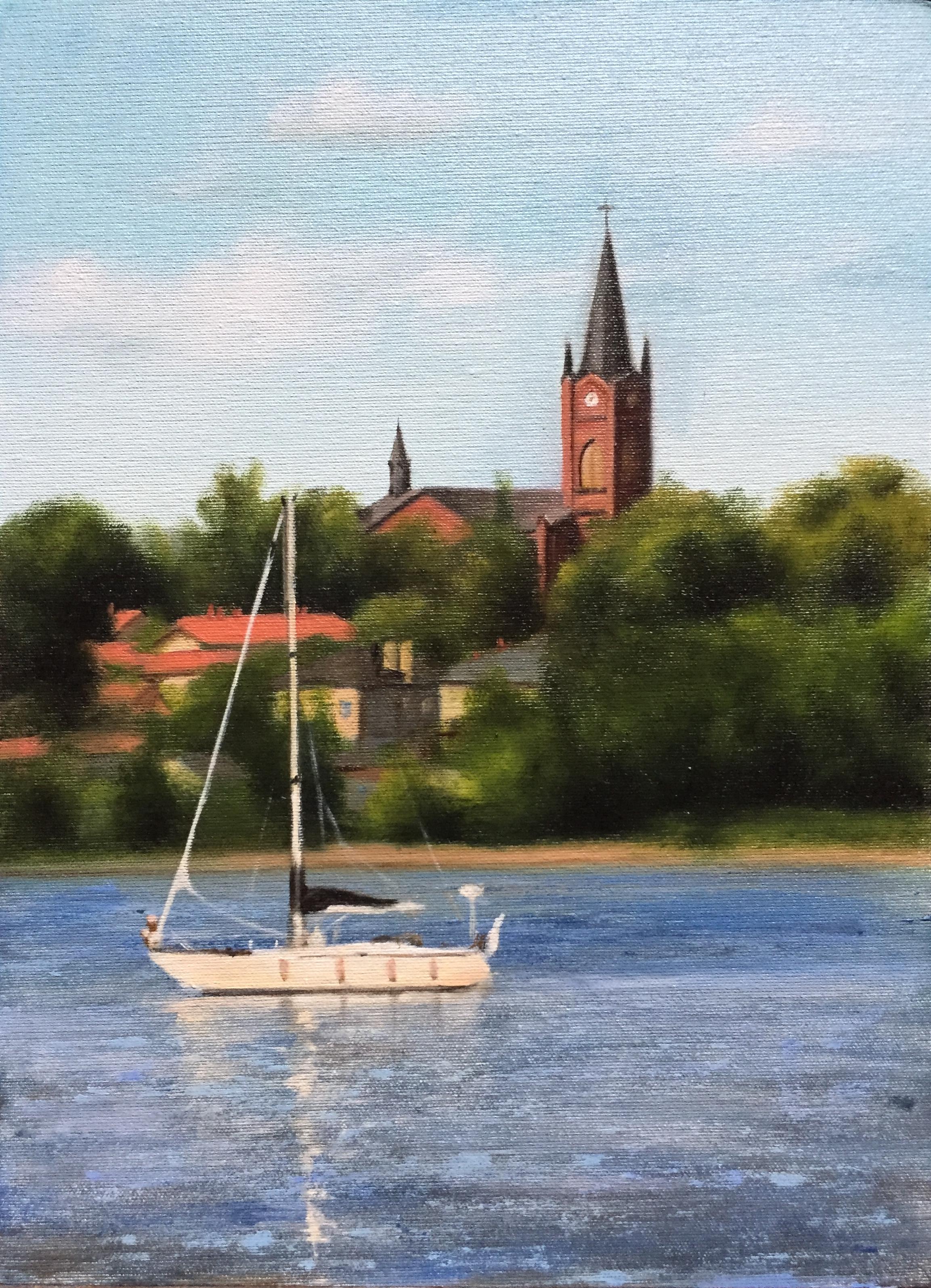 Loviisa Bay with Boat