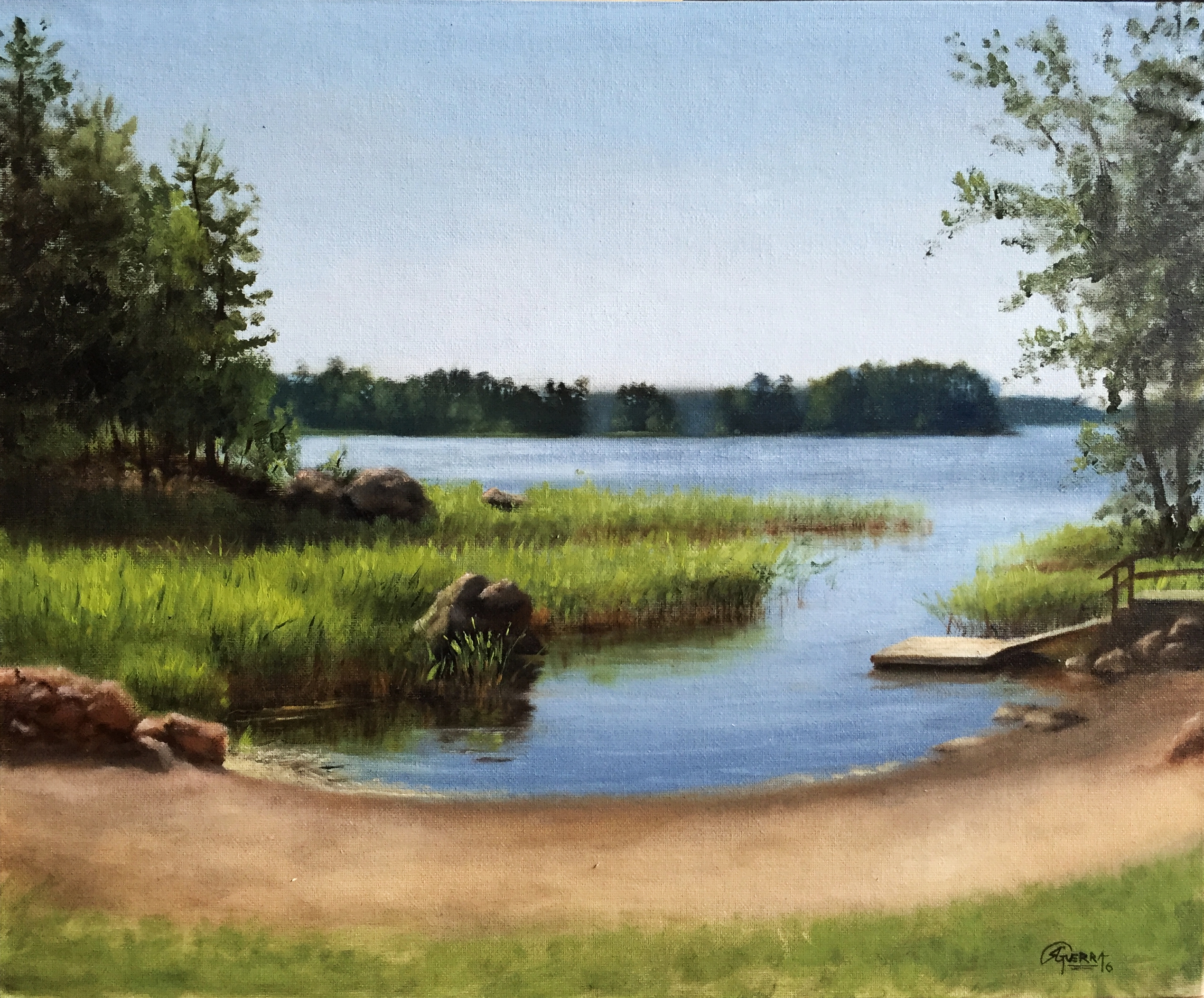 A Lake in Finland in Middle Spring