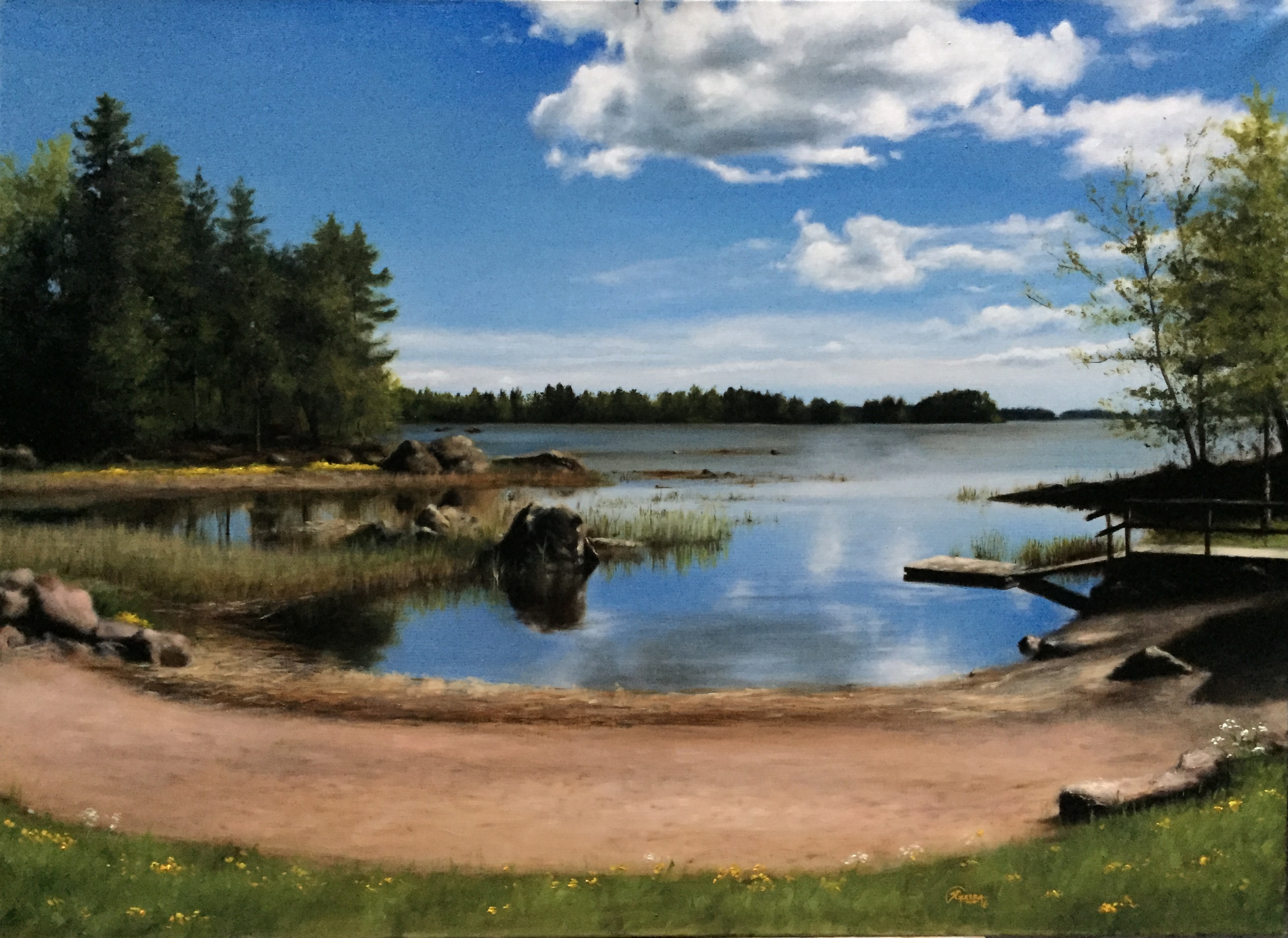 A Lake in Finland in Early Spring, Rafael Guerra