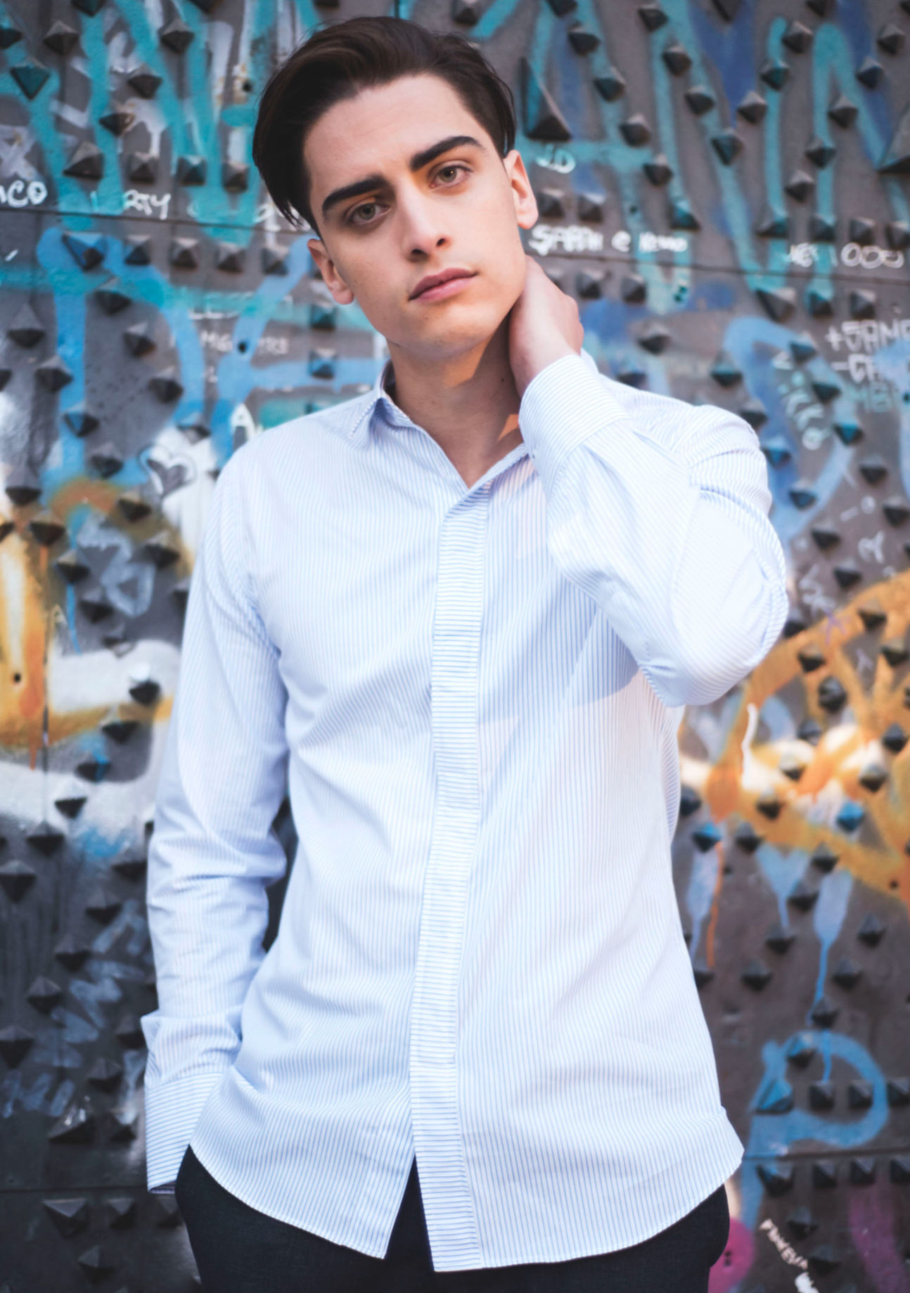 Camicia Magnetica a Righe