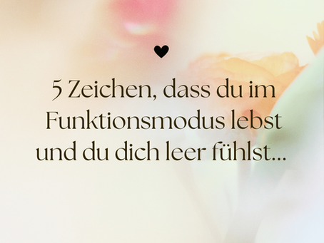 Warum du dich innerlich leer fühlst