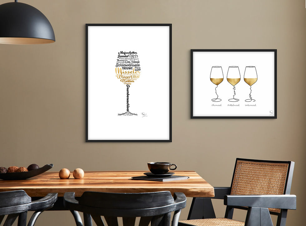 Miniaturbild: Weinglas „Misseler Platt“ | Fine Art Print