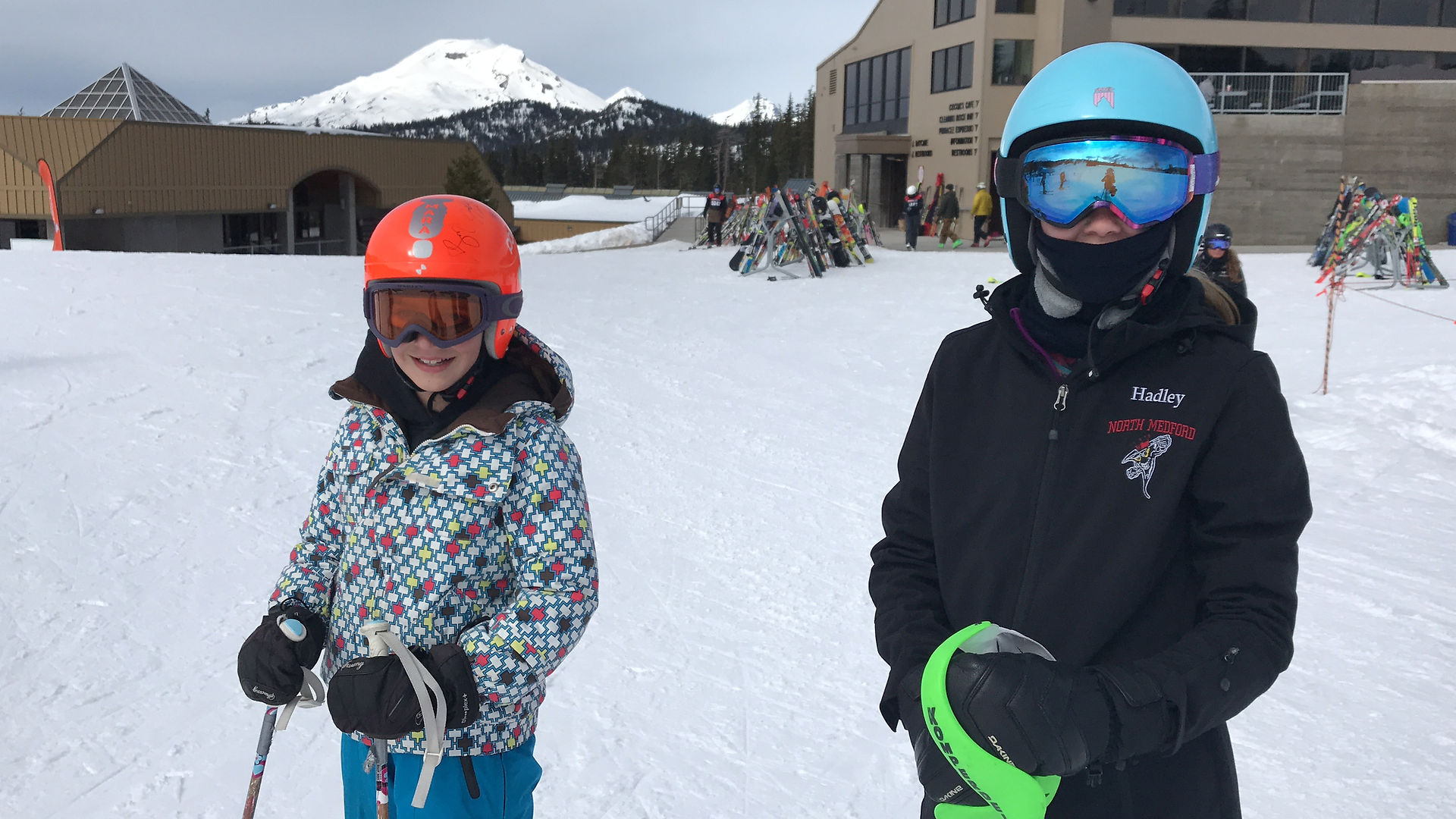 Ryann and her ski buddy, Hadley