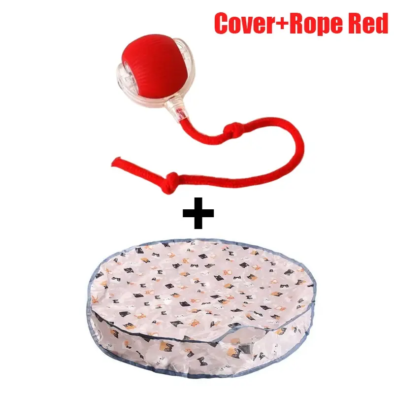 Thumbnail: Interactive Cat Toys Ball Cover Set Fast Rolling in Pouch Hide and S