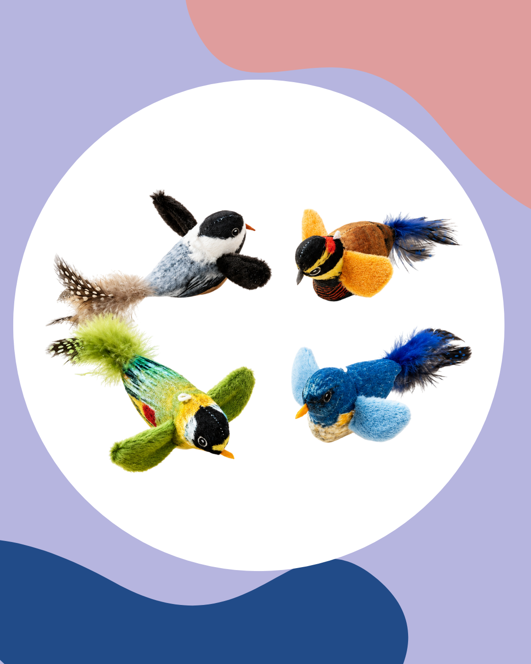 Interactive Bird Cat Toy with Catnip