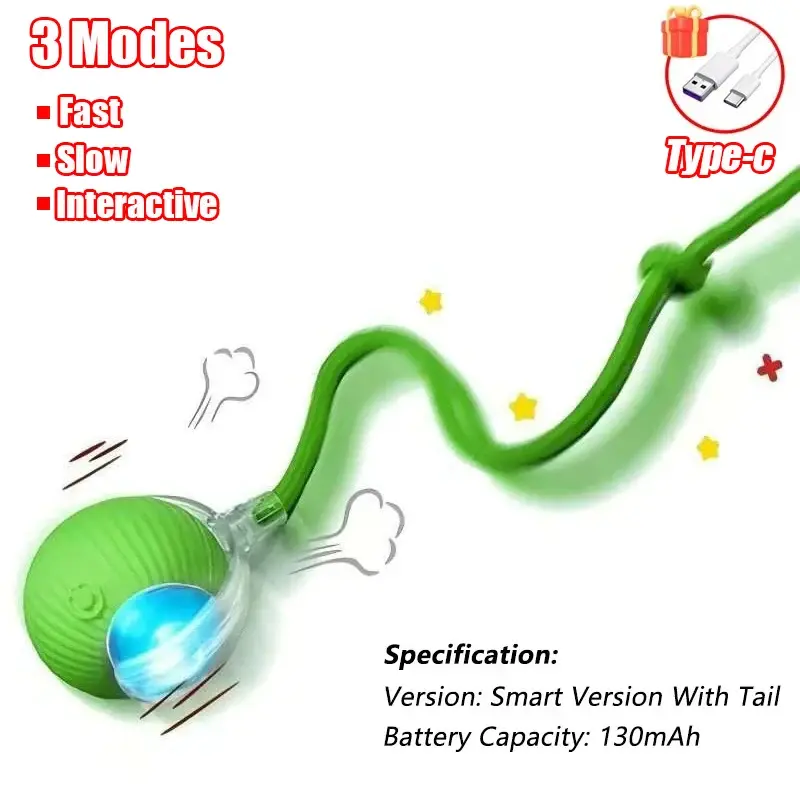 Miniatura: Interactive Cat Toys Ball Cover Set Fast Rolling in Pouch Hide and S
