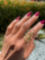 Thumbnail: Clarity & Abundance Directions Ring - 22k Gold Ltd Edition