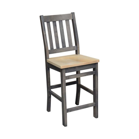 Brant solid wood Stool by Cardinal Woodcraft with two tone finish