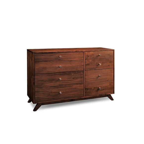 Mid-century modern Tribeca Dresser by Handstone in solid wormy maple