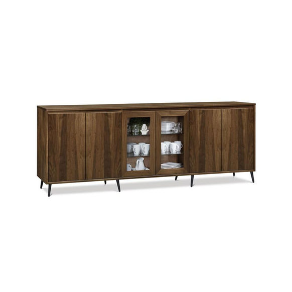 Evora 6-Door Sideboard with Centre Glass Doors by Handstone Furniture