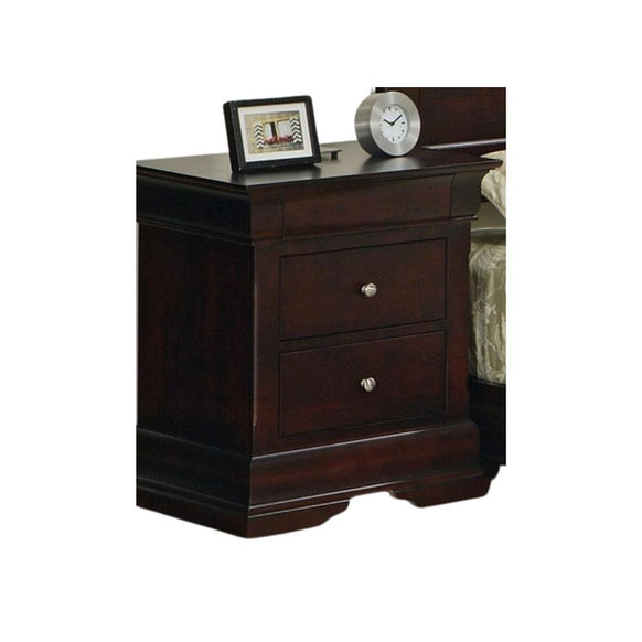 French Colonial Phillipe 3-Drawer Nightstand by Handstone in luxurious solid wood