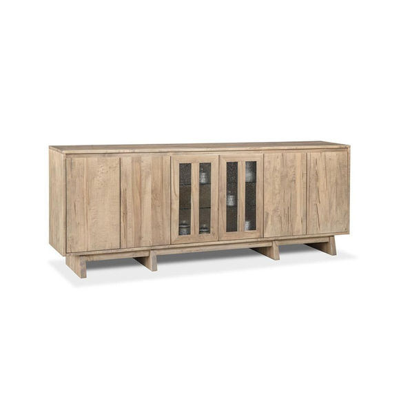 Jasper Sideboard by Handstone Furniture in light stain on solid wormy maple