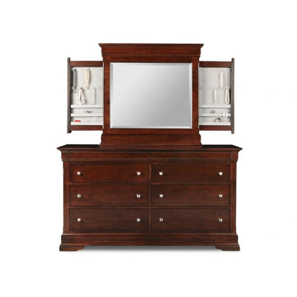 French Colonial Phillipe 8-Drawer Long Dresser by Handstone in luxurious solid wood