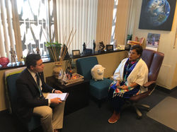 Meeting with Senator Peshlakai